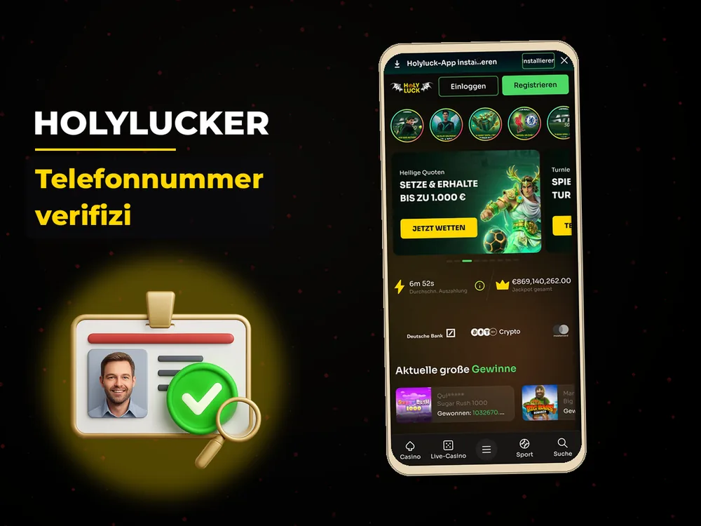 Holylucker - Telefonnummer verifizi