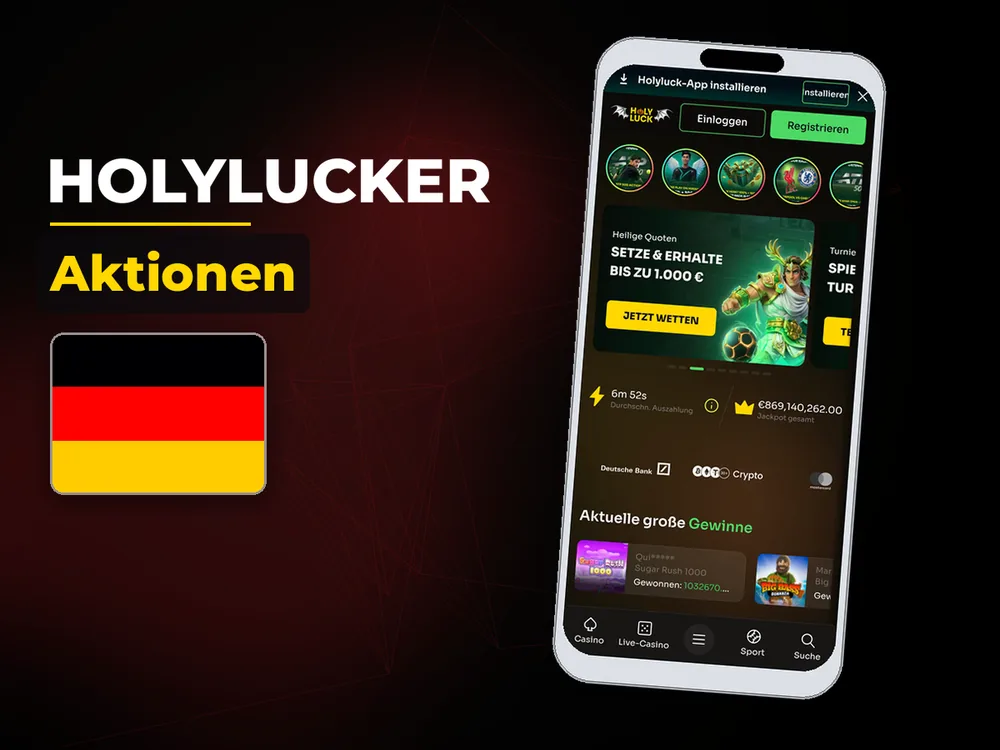 Holylucker - Aktionen