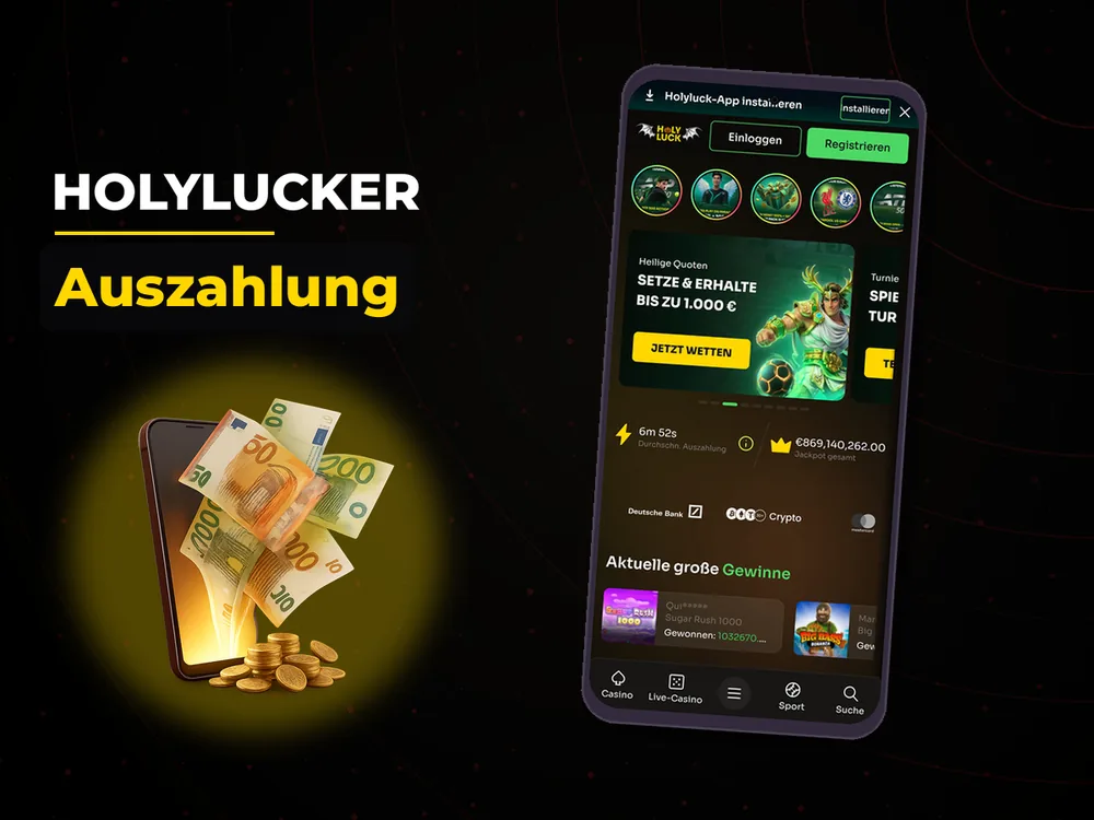 Holylucker - Auszahlung